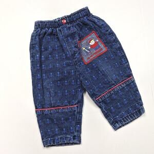 Vintage Healthtex Jeans Baby Boys Size 12m Astronaut Bubble